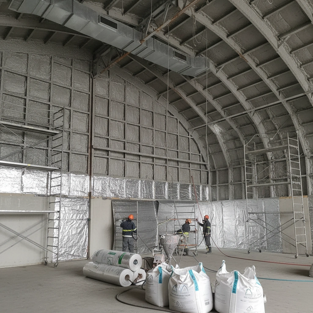 Теплоизоляция ангара: материалы и технология монтажа | статья от завода АПМ