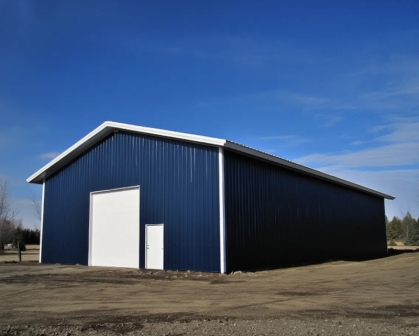 Утепленный каркасный ангар 35х15х5.5 м