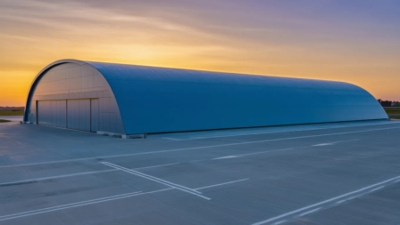 Арочный ангар 74х22х10 м