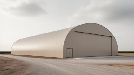 Быстровозводимый самонесущий ангар 68х20х10 м