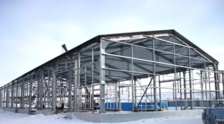 Склад из металлоконструкций 55х20х8,1 м